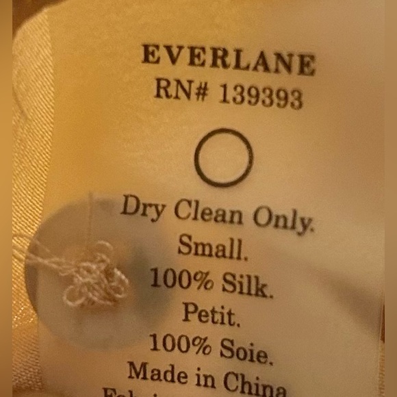 NEW Everlane 100% Silk Hidden-Button Peachy Tan Long-Sleeved Career Blouse, S - Picture 12 of 16